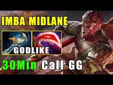 [Monkey King] Midlane Desolator Build GODLIKE & Zero Death (FullGame Dota2 7.22f)