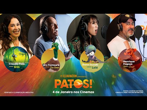 PATOS! | Por trás da dublagem com: Ary Fontoura, Claudia Raia, Henrique Fogaça e Danni Suzuki