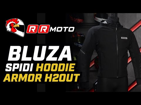 SPIDI HOODIE ARMOR H2OUT - bluza motocyklowa z wodoodporną membraną H2Out