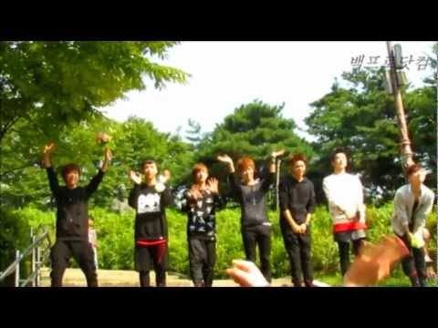 120923 인가 미니 팬미팅 : 인사하는 백퍼. 뿌잉뿌잉 하는 찬용이