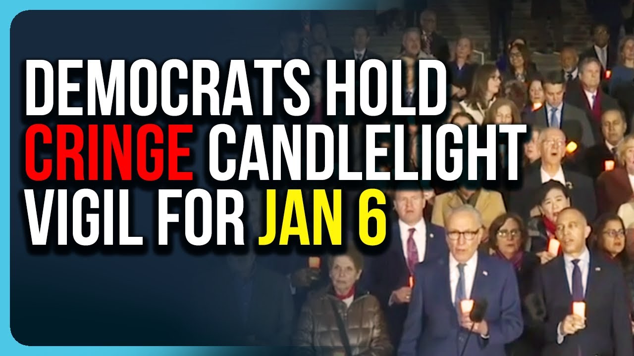 Democrats Hold CRINGE Candlelight Vigil For Jan 6