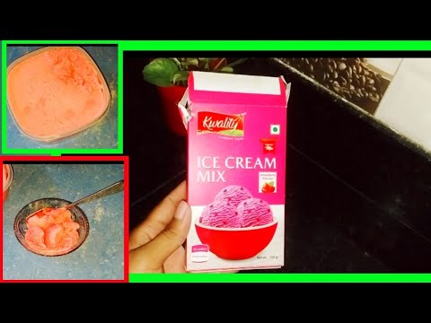 ice cream mix recipe l kwality l strawberry ice cream l ice cream l easy taste