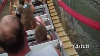 preview picture of video 'Wooden Roller Coaster at Arnolds Park  on West Lake Okoboji, Iowa'