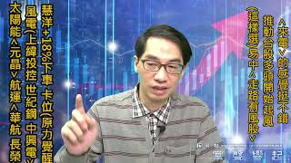 【掌聲響起】#賴昇楷 0420 「來電」囉！台股多頭起風；《慧洋》+18%獲利下車，卡位《原力覺醒》，「這樣選」易中強股；『綠能、航運』這樣看待 (圖)