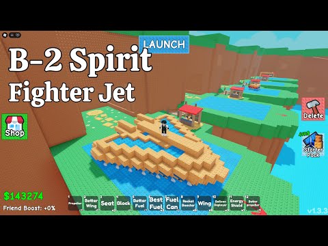 I Built a B-2 Fighter Jet in Build a Plane - Roblox!
