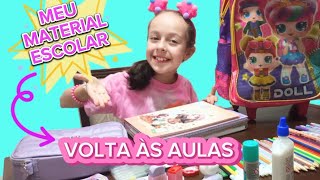 Organizando meu MATERIAL ESCOLAR para a VOLTA ÀS AULAS 2024