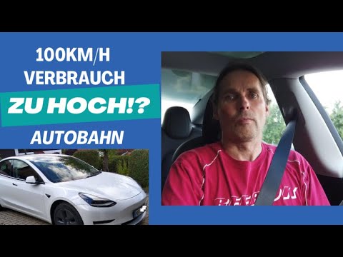 Ich bin negativ überrascht! 😕 Tesla Model 3 SR Verbrauch bei 100km/h auf der Autobahn im Sommer.