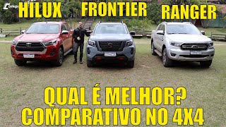 Comparativo: Toyota Hilux x Nissan Frontier x Ford