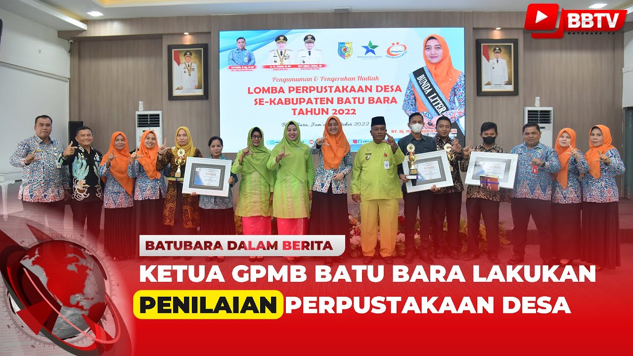 KETUA GPMB BATU BARA LAKUKAN PENILAIAN PERPUSTAKAAN DESA