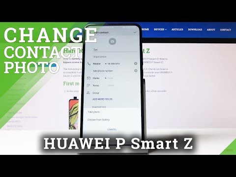 How to Add Photo to Contact in HUAWEI P Smart Z – Add Profile Picture