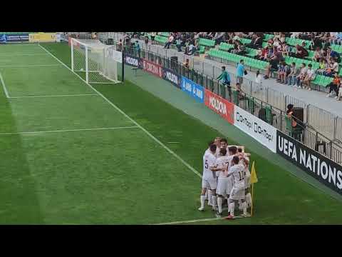 GOAL VLADISLAVS GUTKOVSLIS (Latvia Latvija) vs. Republic of Moldova | UEFA Nations League - League D