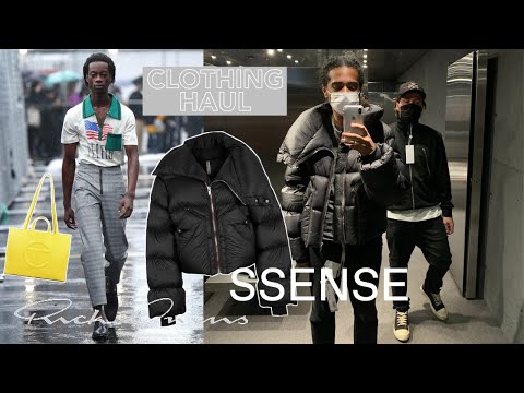 Insane SSENSE unboxing | Fall / Winter men's clothing haul ft. Rick Owens , 1017 ALYX 9SM & Telfar