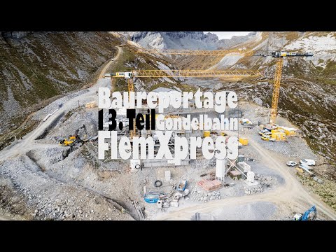 13. Teil / Baureportage FlemXpress - Montage der Technik bei der Station Segnas.
