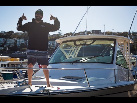 Abalone diver Grant Shorland Jr rides the new Grady-White Express 330