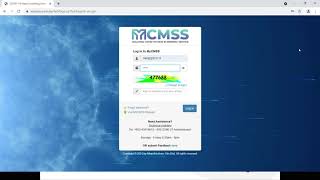 MYCMSS First Time Login   Rev 2