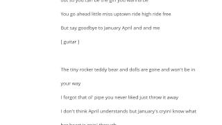 Jimmy Dean   January April And Me Şarkı Sözü