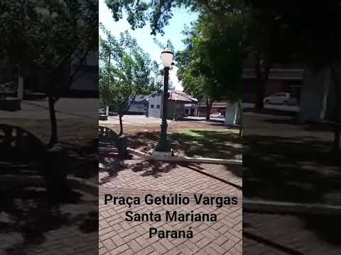 Praça Getúlio Vargas na linda cidade de Santa Mariana no norte pioneiro do Paraná