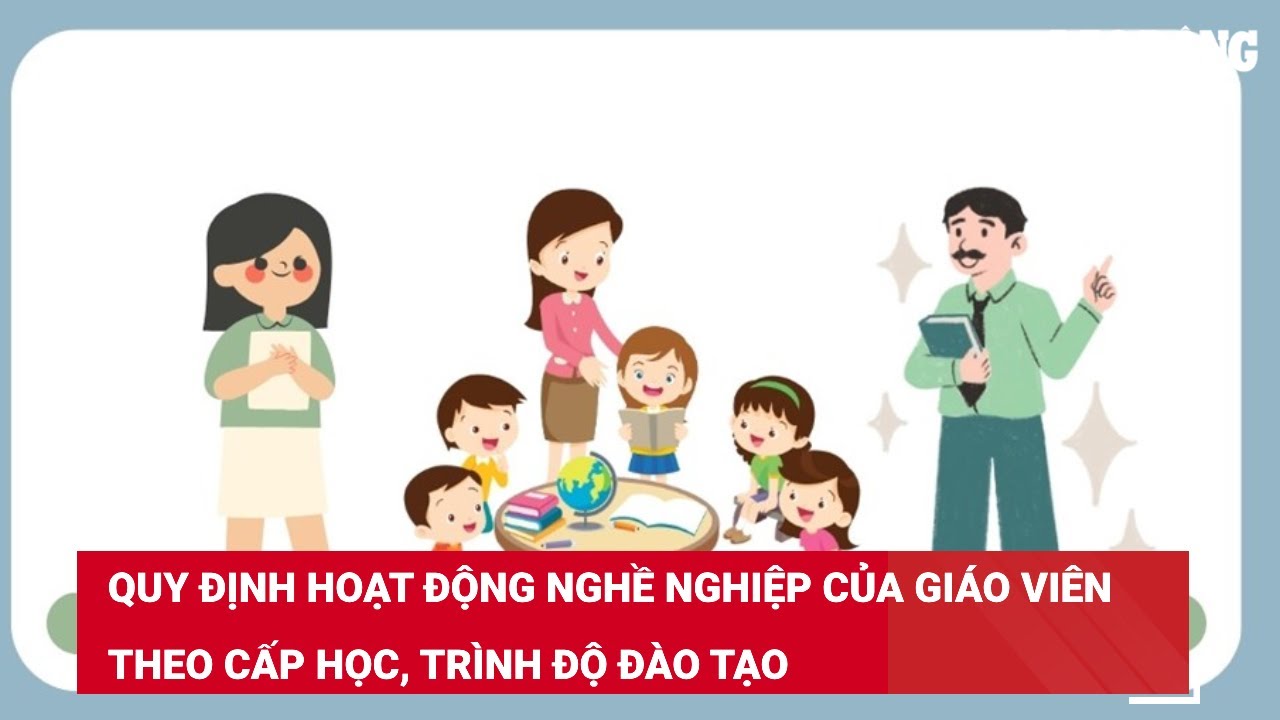 Quy định hoạt động nghề nghiệp của giáo viên theo cấp học, trình độ đào tạo