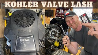 Kohler Courage Valve Lash Adjustment & CARD TRICK!!