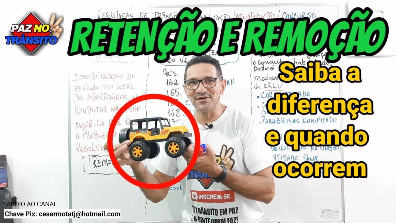 RETENÇÃO E  REMOÇÃO DO VEÍCULO. DIFERENÇA E QUANDO OCORRE. #retencao