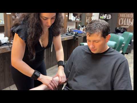 ASMR Barber Girl Massage | Too Gentle to Handle