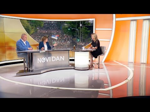 Srđan Milivojević i Vesna Pešić u Novom danu o kontramitingu SNS-a