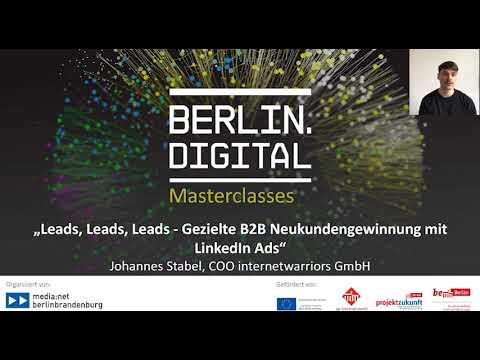 Gezielte B2B Neukundengewinnung mit LinkedIn Ads | internetwarriors OMR Masterclass 2020