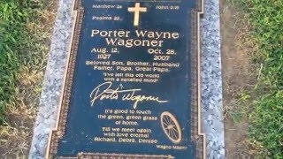 Porter Wagoner burial site. Woodlawn Memorial Park Cemetery.Nashville,TN.