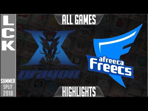 KZ vs AFS Highlights ALL GAMES | LCK Summer 2018 Week 2 Day 3 | King-Zone DragonX vs Afreeca Freecs