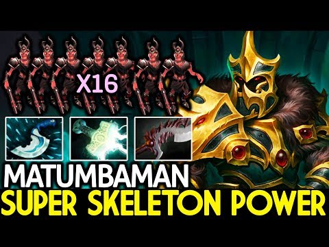 Matumbaman [Wraith King] Super Skeleton Power VS Miracle Rubick 7.21 Dota 2