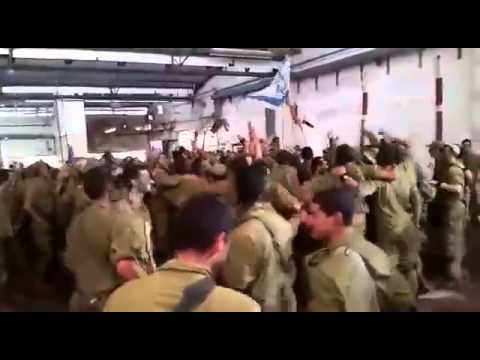 IDF Soldiers singing with followers of the Breslov movement and Rabbi Nachman