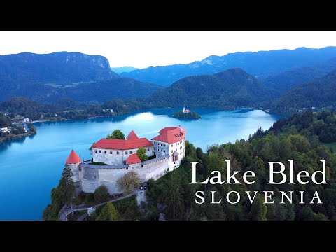 Lake Bled - Slovenia (4K Evening Flight)