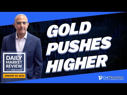CMTrading Daily Market Review January 24th, 2023 - GOLD pushes higher.