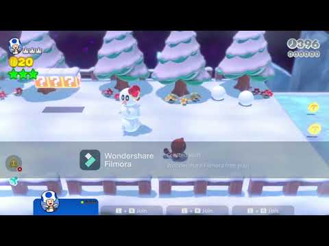 Super Mario 3D World (switch) 3-1 Snowball Park Time:23