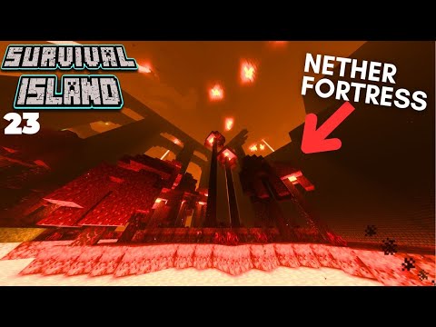 Insane Nether Fortress on Survival Island - Ep:23