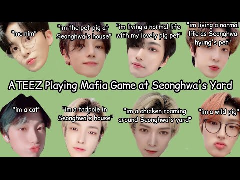 ATEEZ Playing Mafia Game at Seonghwa's Yard || ATEEZ can't play Mafia Game