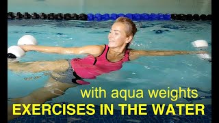Water Exercises with Aqua Dumbbells