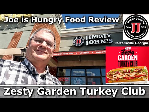 Jimmy John's® New Zesty Garden Turkey Club Review | Joe is Hungry 🥓🍅🧄🧀🦃🥪🍞