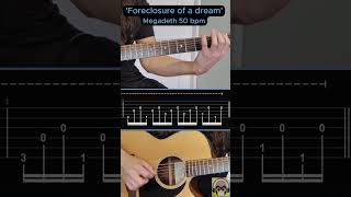 Foreclosure of a dream - Megadeth | Tutorial guitarra