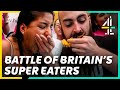 British Competitive Eaters Take On EPIC Burger CHALLENGE! | Battle Of The Super Eaters | All 4