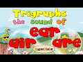 Trigraphs Diphthongs Long Vowel Air Ear Are Phonics Song