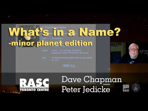 What's in a Name? - minor planet edition