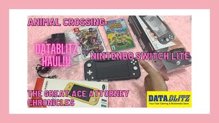 DATABLITZ HAUL NINTENDO SWITCH LITE GRAY GAME ANIMAL CROSSING AND THE GREAT ACE ATTORNEY CHRONICLES