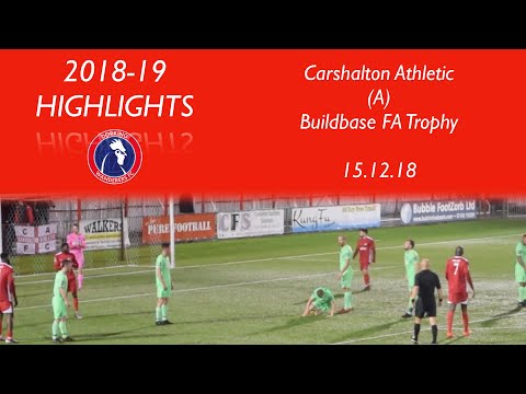 Carshalton Athletic 1-0 Dorking Wanderers | Buildbase FA Trophy | 15.12.18