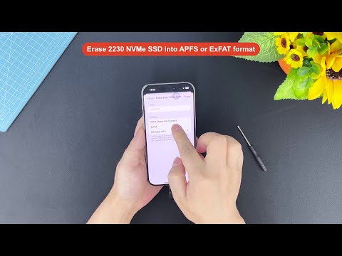 Erase and Format 2230 NVMe SSD on iPhone 16/15 Pro and Pro Max