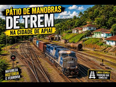 Pátio de Manobras de Trem em Apiaí-SP | Um Tesouro Ferroviário Cercado pela Natureza!