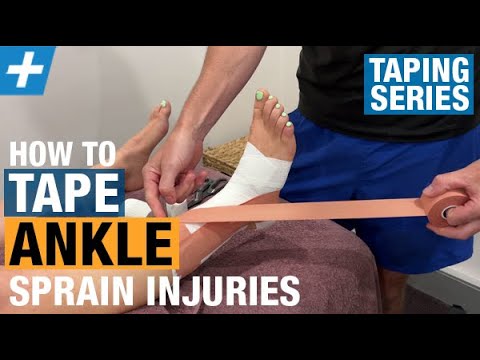 How to Tape for Acute Ankle Sprain Injuries | Tim Keeley | Physio REHAB