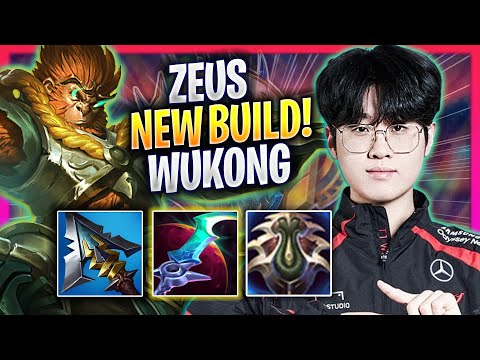 ZEUS TRIES NEW WUKONG BUILD! - T1 Zeus Plays Wukong TOP vs Trundle! | Season 2024