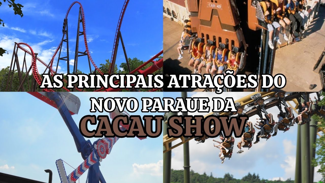 As principais atrações do novo parque da Cacau Show 🍫🎢