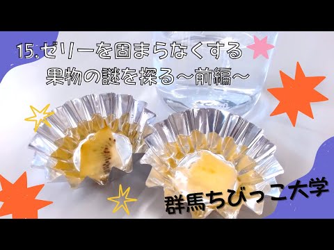 15 ゼリーを固まらなくする果物の謎を探る 前編